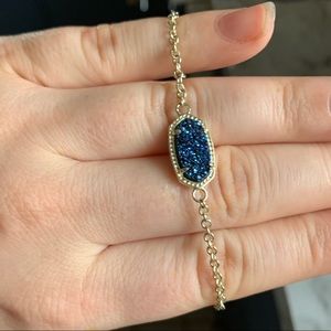 Navy & Gold Plated Kendra Scott Bracelet